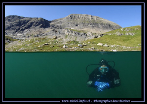 High Altitude diving with Caroline... :O)... by Michel Lonfat 